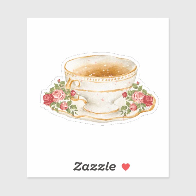 Sticker Spellbound Romance Teacup (Feuille)