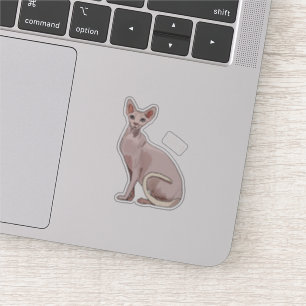 Sticker Sphynx cat