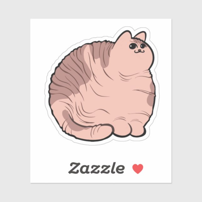 Sticker Sphynx CHONK (Feuille)