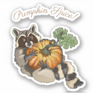 Sticker Spice de Pumkin ! Racoon Roll
