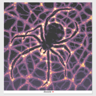 Sticker Spider Cosmic Web, Galaxie d'Halloween des horreur