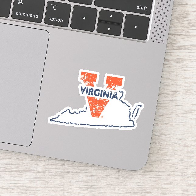 Sticker Split V Virginia State Love (Détail)