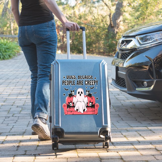 Sticker Spooky Halloween Dog Spooky Ghost Png 2 (Valise Insitu)