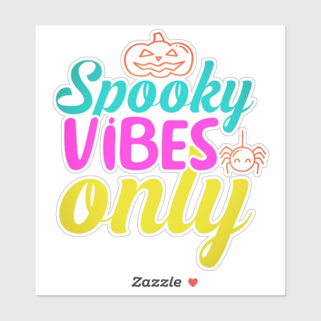 Sticker Spooky Vibes Only-40378 (Feuille)