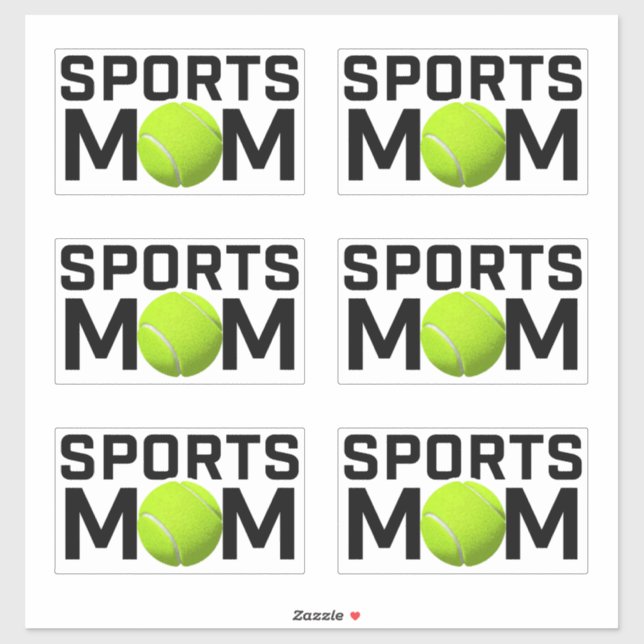 Sticker Sport Maman Tennis Design (Feuille)