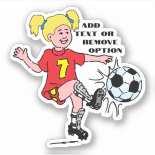 Sticker Sports de soccer pour petite fille