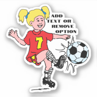 Sticker Sports de soccer pour petite fille