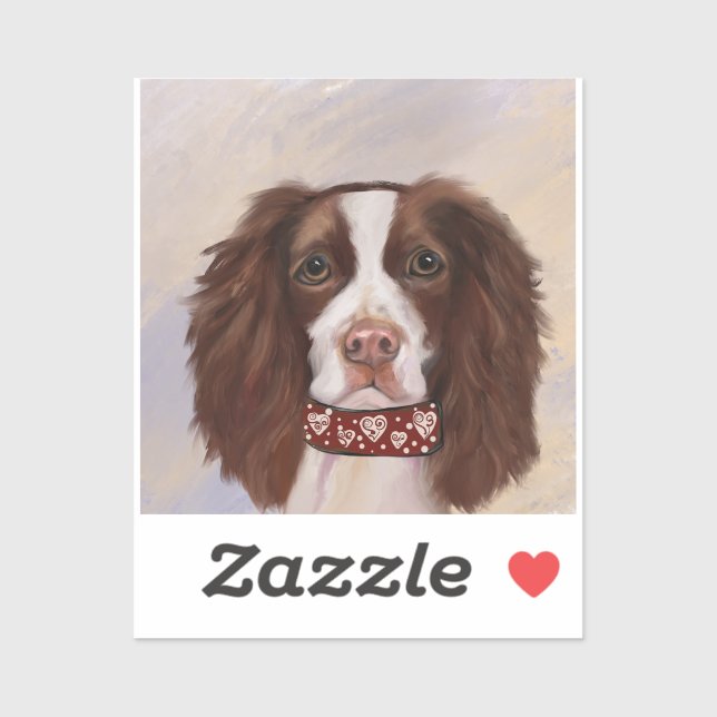 STICKER SPRINGER SPANIEL ANGLAIS     (Feuille)
