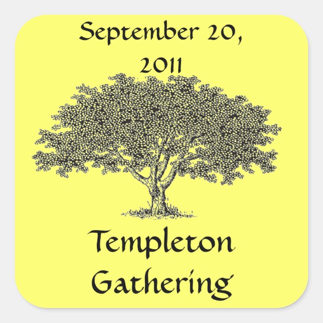 Sticker (sq) - Balise Nom de l'arbre généalogique (Devant)