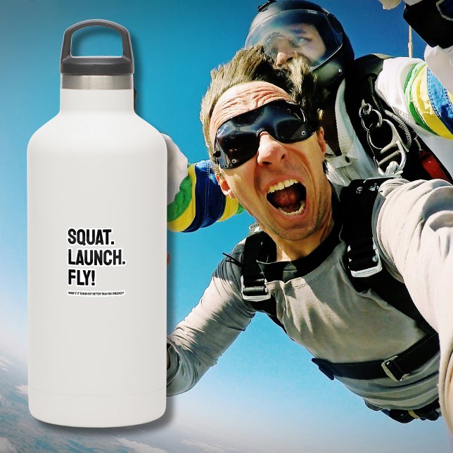 Sticker SQUAT. LANCEMENT. VOLEZ ! Minimaliste motivationne (Créateur téléchargé)