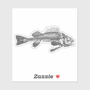 Sticker Squelette de poisson
