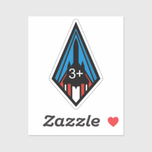 Sticker SR-71 Blackbird Mach 3 Insigne commémoratif Squa