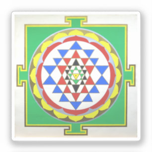 Sticker Sri Yantra - Couleurs précises