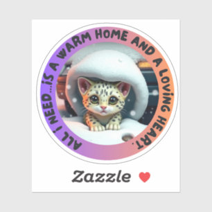 Sticker st2 économiseur de chat
