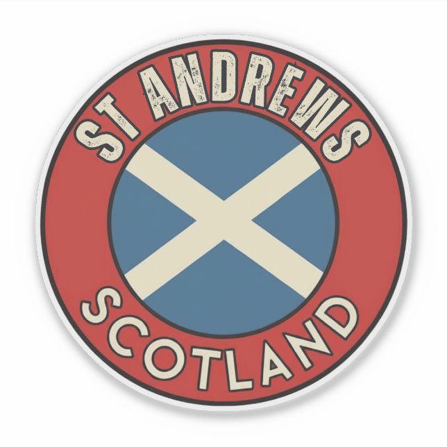 Sticker St Andrews, Écosse (Devant)