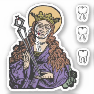 Sticker St. Apollonia avec dent pullée (Nuremberg) - 1 ver