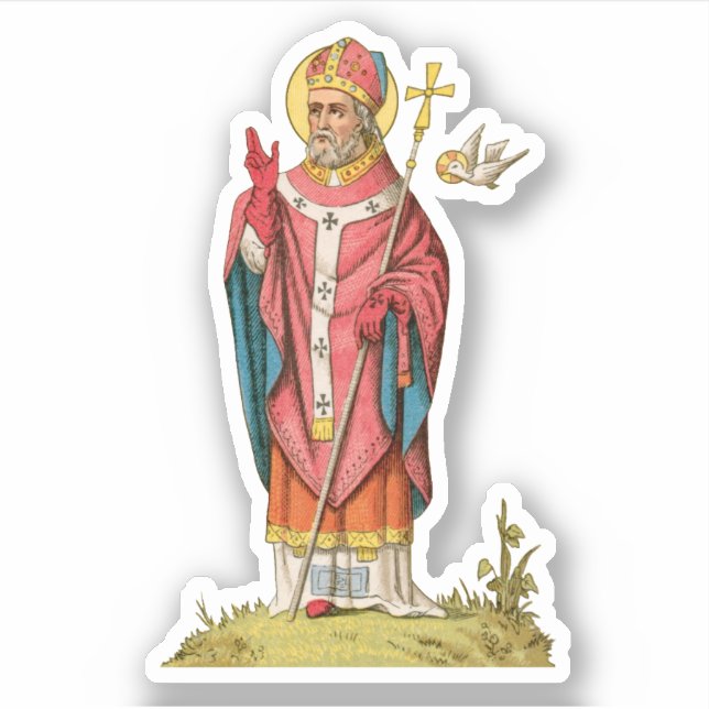 Sticker St. David of Wales (P 001) 1-Up - Contour (Devant)
