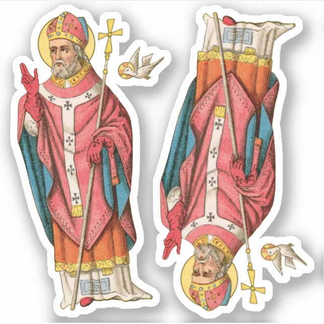 Sticker St. David of Wales (P 001) 2-Up - Contour (Devant)