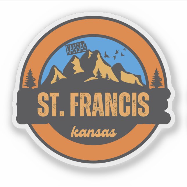 Sticker St. Francis, Kansas (Devant)