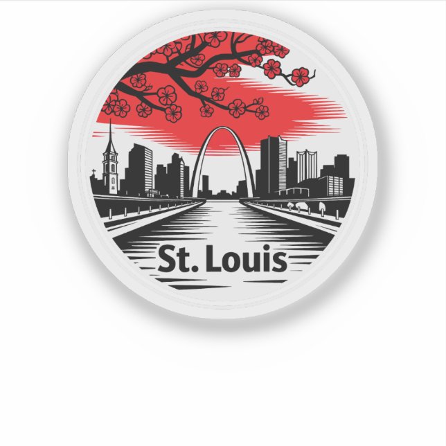 Sticker St. Louis City Missouri USA (Devant)