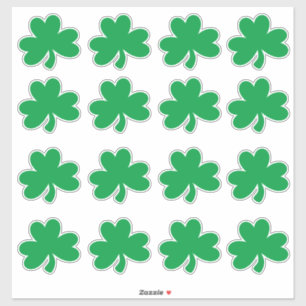 Sticker St. Patrick's Day Four Leaf Clover Party Green