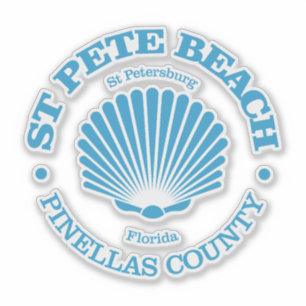 Sticker St Pete Beach (coquillage)