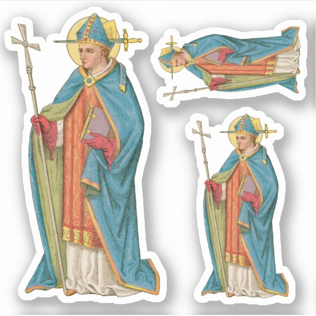 Sticker St. Thomas Becket avec épée en mitre (P 005)