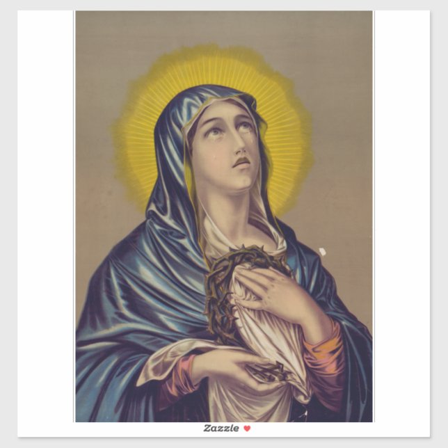 Sticker Stabat Mater Notre-Dame des Douleurs Art Devotionn (Feuille)