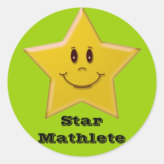 Sticker Star Mathlete (Devant)
