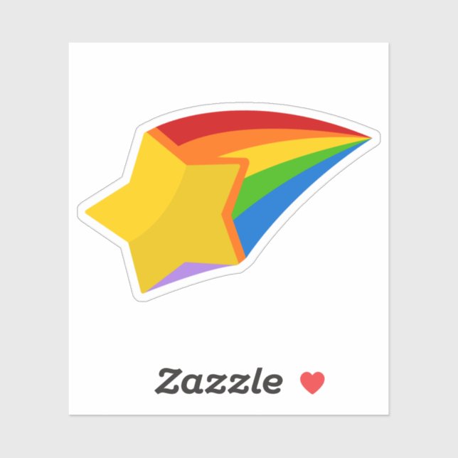 Sticker Star Rainbow (Feuille)
