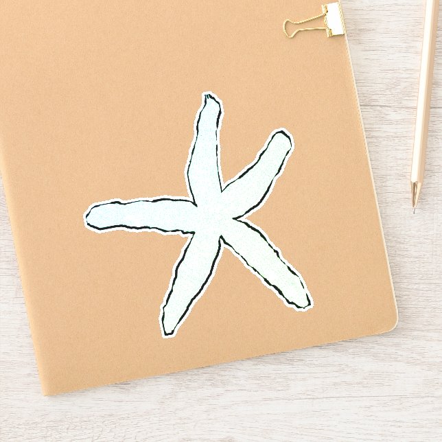 Sticker Starfish Motif Cute Vie marine Plage Océan Amateur (Carnet)