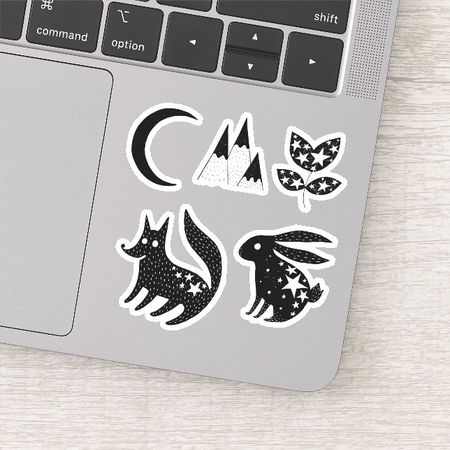 Sticker Stars & Constellations Wolf Rabbit Collection (Détail)
