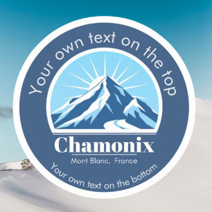 Sticker Station de ski Chamonix Mont Blanc France