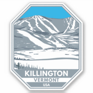 Sticker Station de ski de Killington Hiver Vermont