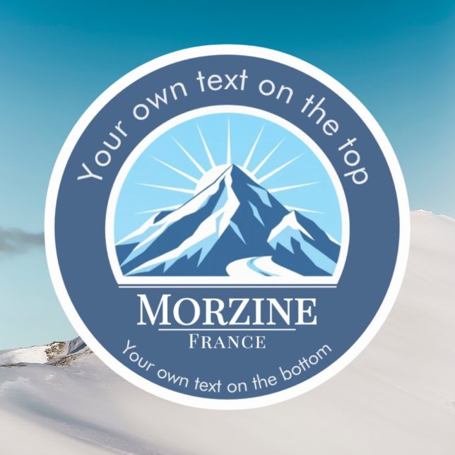 Sticker Station de ski de Morzine France (Créateur téléchargé)