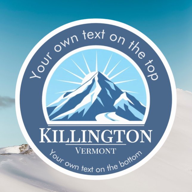 Sticker Station de ski Killington Vermont (Créateur téléchargé)