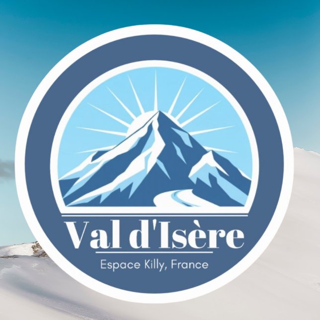 Sticker Station de ski Val d'Isère France (Créateur téléchargé)