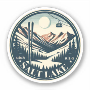 Sticker Stations de ski de Salt Lake City Utah cadeaux de