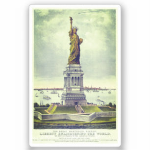 Sticker Statue de la Liberté vintage