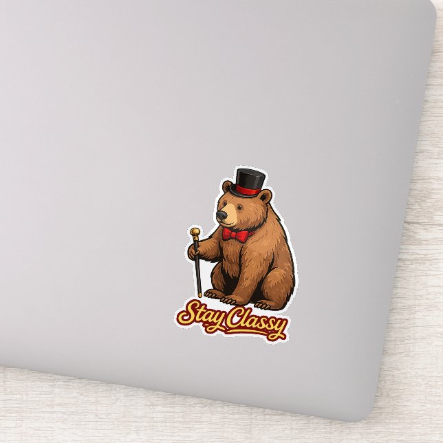 Sticker Stay Classy (Détail)