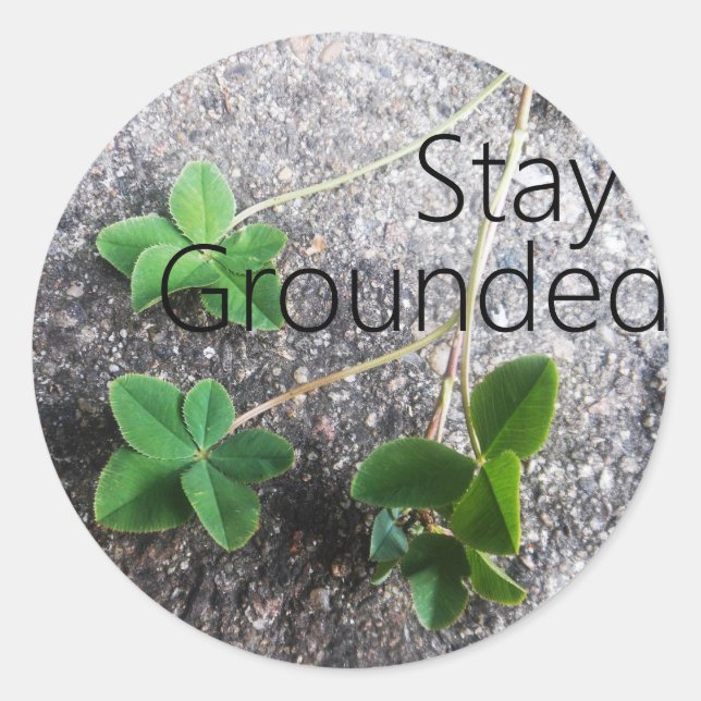Sticker 'Stay Grounded' (Devant)