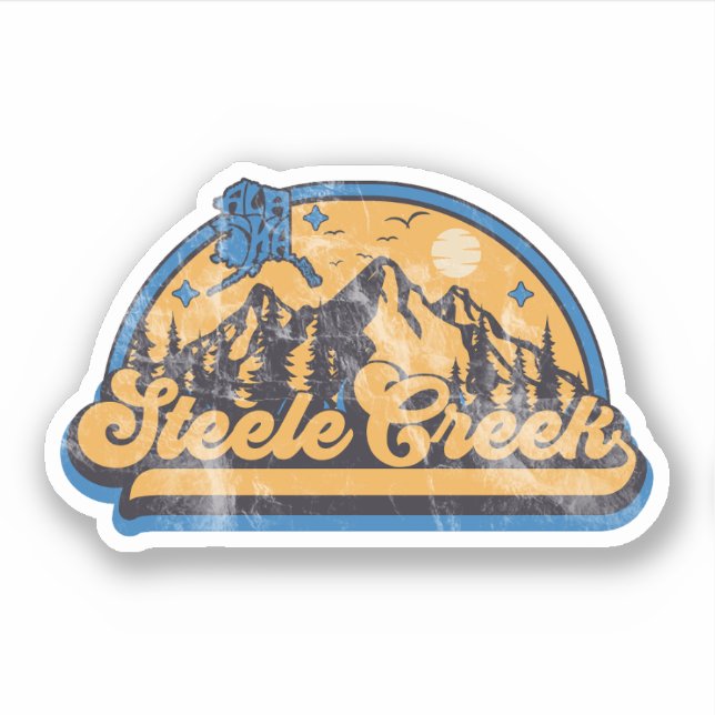 Sticker Steele Creek Alaska  (Devant)