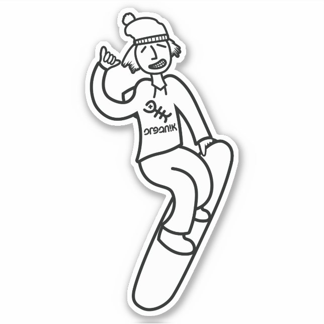 Sticker Steezy Boarder (Devant)