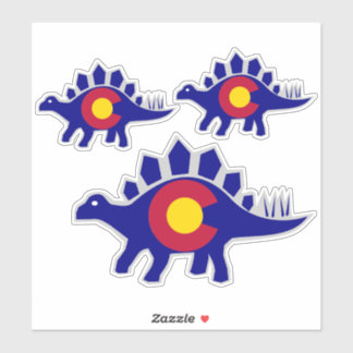 Sticker Stegosaurus Colorado Fossil