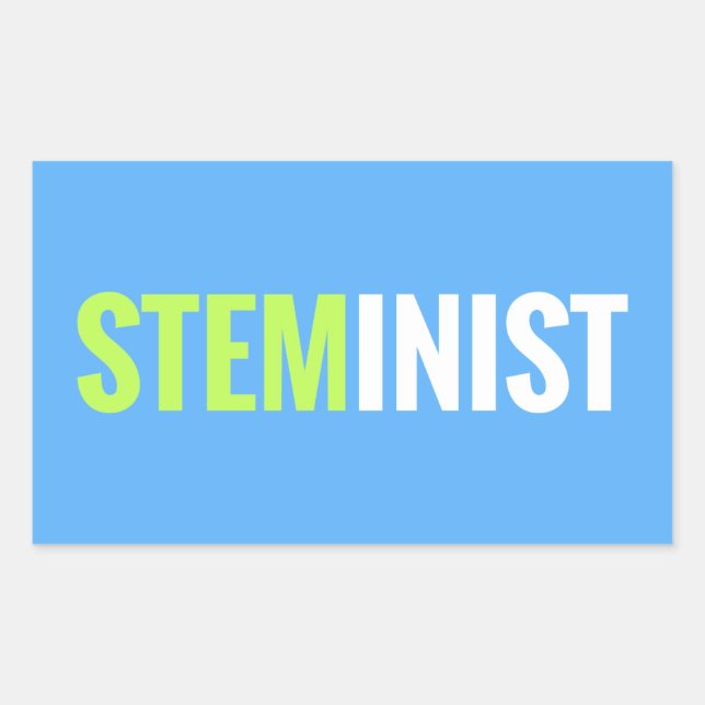 Sticker STEMinist - Rectangle (Devant)
