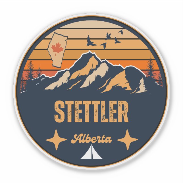 Sticker Stettler, Alberta (Devant)