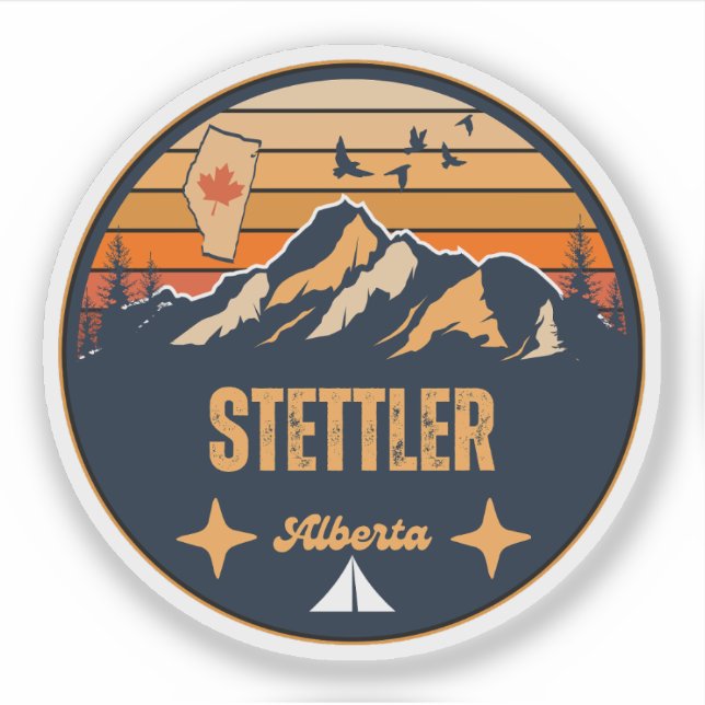Sticker Stettler, Alberta (Devant)