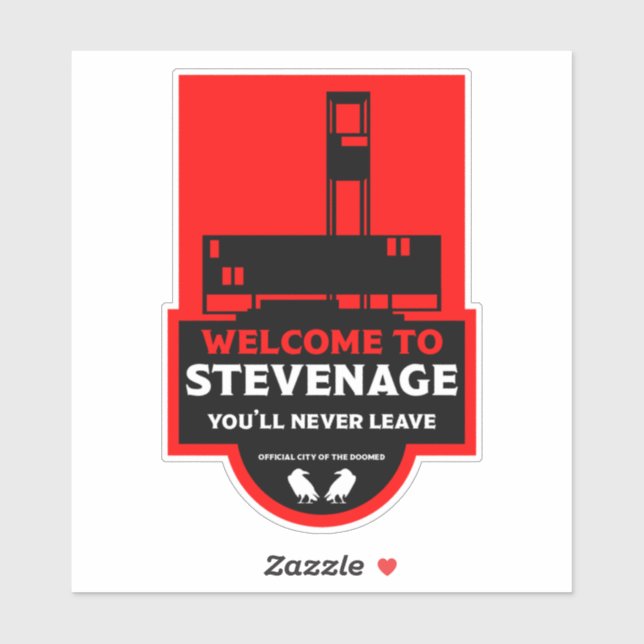 Sticker Stevenage Royaume-Uni Hertfordshire (Feuille)