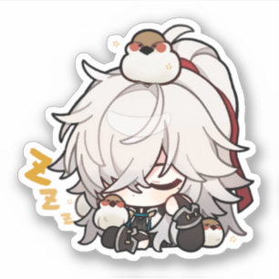 Sticker Stick de sommeil de l'étoile de Honkai Chibi Jing