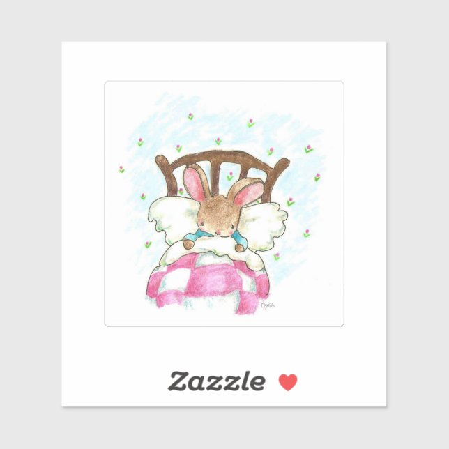 Sticker "Sticker Lapin Sleepy" (Feuille)